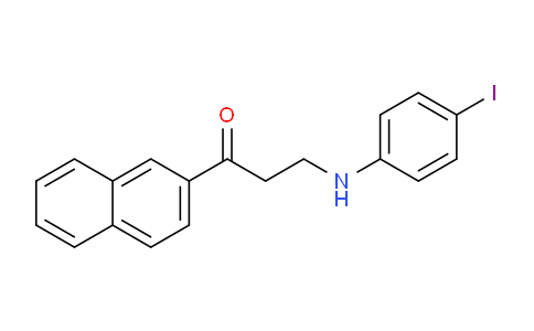 CAS No. 477320-57-3, 3-((4-Iodophenyl)amino)-1-(naphthalen-2-yl)propan-1-one