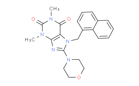 CAS No. 364623-12-1, 1,3-Dimethyl-8-morpholino-7-(naphthalen-1-ylmethyl)-1H-purine-2,6(3H,7H)-dione