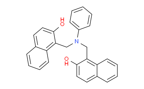 CAS No. 6640-38-6, 1,1'-((Phenylazanediyl)bis(methylene))bis(naphthalen-2-ol)