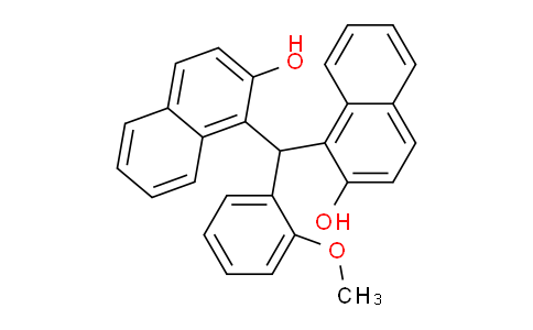 CAS No. 66595-87-7, 1,1'-((2-Methoxyphenyl)methylene)bis(naphthalen-2-ol)