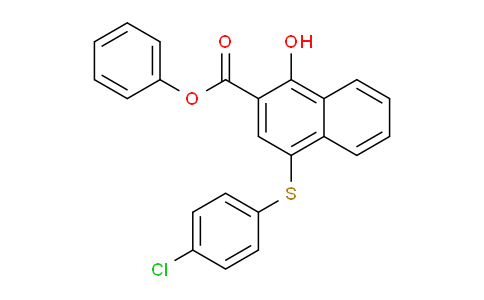 CAS No. 27052-27-3, Phenyl 4-((4-chlorophenyl)thio)-1-hydroxy-2-naphthoate