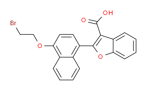 CAS No. 61639-37-0, 2-(4-(2-Bromoethoxy)naphthalen-1-yl)benzofuran-3-carboxylic acid