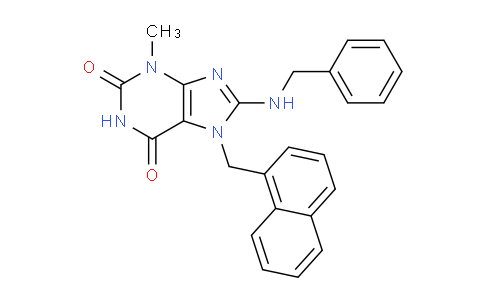 MC768183 | 476480-10-1 | 8-(Benzylamino)-3-methyl-7-(naphthalen-1-ylmethyl)-1H-purine-2,6(3H,7H)-dione