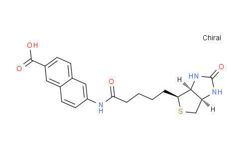 CAS No. 1217755-61-7, 6-(5-((3AS,4S,6aR)-2-oxohexahydro-1H-thieno[3,4-d]imidazol-4-yl)pentanamido)-2-naphthoic acid