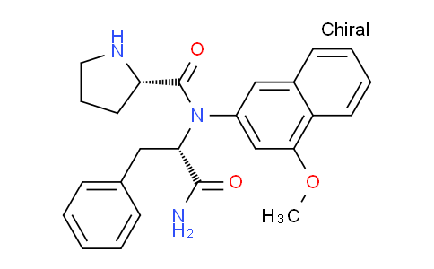 CAS No. 112396-67-5, (S)-N-((S)-1-Amino-1-oxo-3-phenylpropan-2-yl)-N-(4-methoxynaphthalen-2-yl)pyrrolidine-2-carboxamide