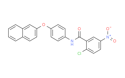 CAS No. 647852-96-8, 2-Chloro-N-(4-(naphthalen-2-yloxy)phenyl)-5-nitrobenzamide