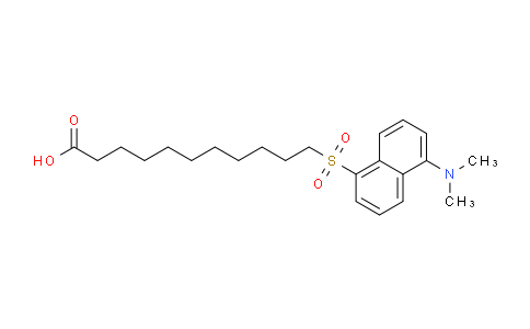 CAS No. 97387-14-9, 11-((5-(Dimethylamino)naphthalen-1-yl)sulfonyl)undecanoic acid