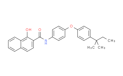 CAS No. 60871-79-6, 1-Hydroxy-N-(4-(4-(tert-pentyl)phenoxy)phenyl)-2-naphthamide
