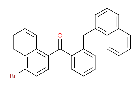 CAS No. 20518-35-8, (4-Bromonaphthalen-1-yl)(2-(naphthalen-1-ylmethyl)phenyl)methanone