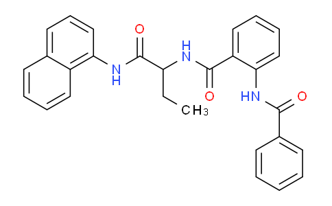 CAS No. 485753-18-2, 2-Benzamido-N-(1-(naphthalen-1-ylamino)-1-oxobutan-2-yl)benzamide