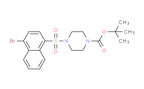 CAS No. 1704121-02-7, tert-butyl 4-((4-bromonaphthalen-1-yl)sulfonyl)piperazine-1-carboxylate