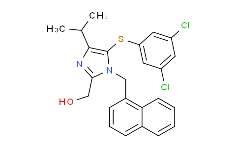 CAS No. 178980-13-7, (5-((3,5-Dichlorophenyl)thio)-4-isopropyl-1-(naphthalen-1-ylmethyl)-1H-imidazol-2-yl)methanol