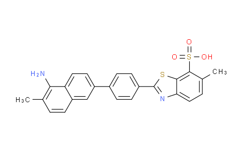 CAS No. 65072-39-1, 2-(4-(5-Amino-6-methylnaphthalen-2-yl)phenyl)-6-methylbenzo[d]thiazole-7-sulfonic acid