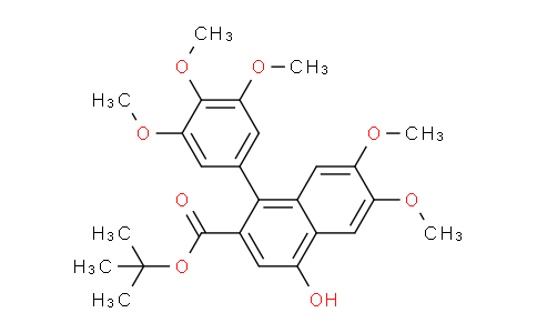 CAS No. 96765-39-8, tert-Butyl 4-hydroxy-6,7-dimethoxy-1-(3,4,5-trimethoxyphenyl)-2-naphthoate