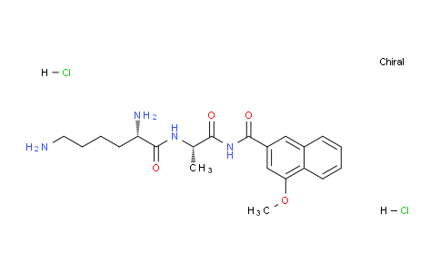 CAS No. 118357-26-9, N-((S)-2-((S)-2,6-Diaminohexanamido)propanoyl)-4-methoxy-2-naphthamide dihydrochloride