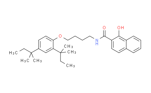 CAS No. 32180-75-9, N-(4-(2,4-Di-tert-pentylphenoxy)butyl)-1-hydroxy-2-naphthamide