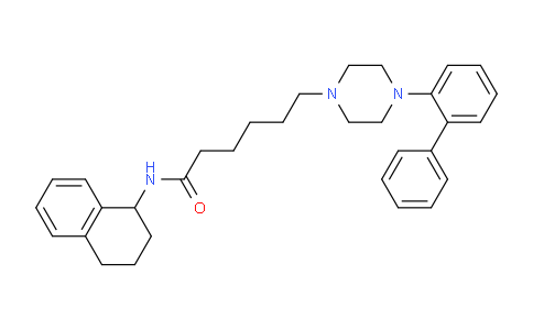 CAS No. 1185136-22-4, 6-(4-([1,1'-Biphenyl]-2-yl)piperazin-1-yl)-N-(1,2,3,4-tetrahydronaphthalen-1-yl)hexanamide