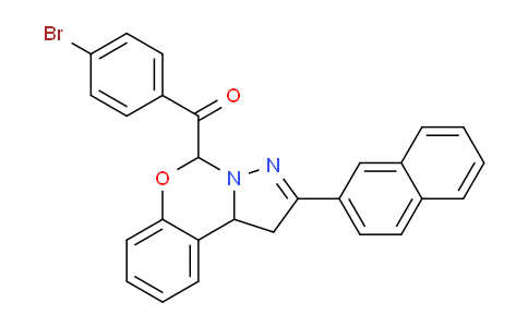 CAS No. 303060-43-7, (4-Bromophenyl)(2-(naphthalen-2-yl)-5,10b-dihydro-1H-benzo[e]pyrazolo[1,5-c][1,3]oxazin-5-yl)methanone