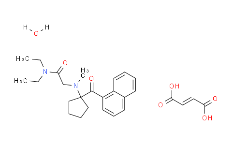 CAS No. 882864-61-1, 2-((1-(1-Naphthoyl)cyclopentyl)(methyl)amino)-N,N-diethylacetamide fumarate hydrate