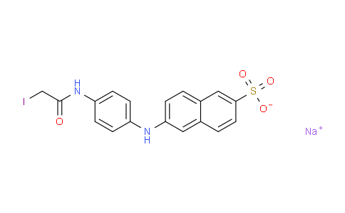 CAS No. 143756-46-1, Sodium 6-((4-(2-iodoacetamido)phenyl)amino)naphthalene-2-sulfonate