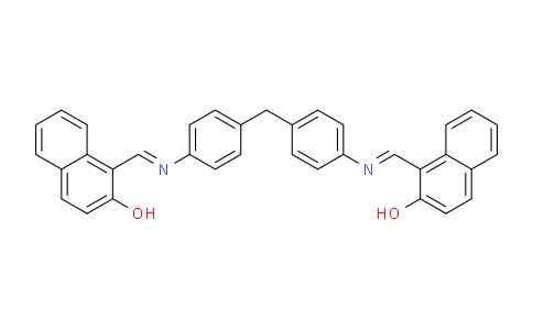 CAS No. 4231-45-2, 1,1'-(((Methylenebis(4,1-phenylene))bis(azanylylidene))bis(methanylylidene))bis(naphthalen-2-ol)