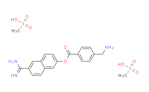 CAS No. 82956-02-3, 6-Carbamimidoylnaphthalen-2-yl 4-(aminomethyl)benzoate dimethanesulfonate