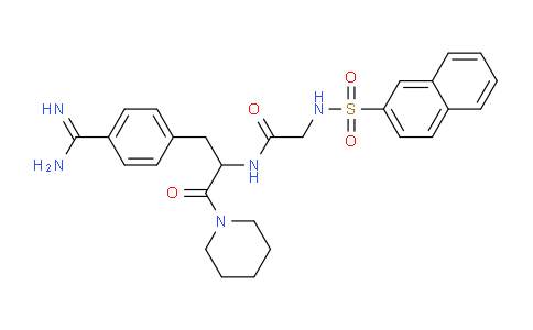 CAS No. 117091-16-4, N-(3-(4-Carbamimidoylphenyl)-1-oxo-1-(piperidin-1-yl)propan-2-yl)-2-(naphthalene-2-sulfonamido)acetamide