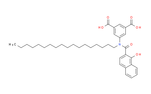 CAS No. 26639-29-2, 5-(1-Hydroxy-N-octadecyl-2-naphthamido)isophthalic acid