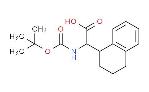 CAS No. 182291-95-8, 2-(Boc-amino)-2-(1,2,3,4-tetrahydronaphthalen-1-yl)acetic acid