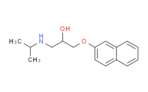 CAS No. 2007-72-9, 1-naphthalen-2-yloxy-3-(propan-2-ylamino)propan-2-ol