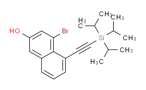 CAS No. 2454490-94-7, 4-bromo-5-((triisopropylsilyl)ethynyl)naphthalen-2-ol