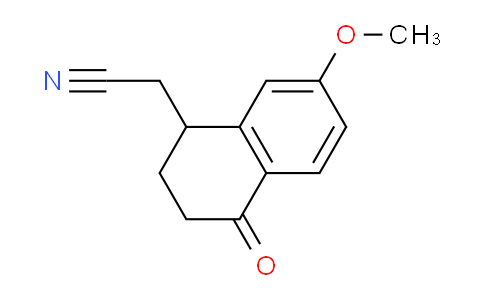 CAS No. 1384168-60-8, 2-(7-methoxy-4-oxo-1,2,3,4-tetrahydronaphthalen-1-yl)acetonitrile