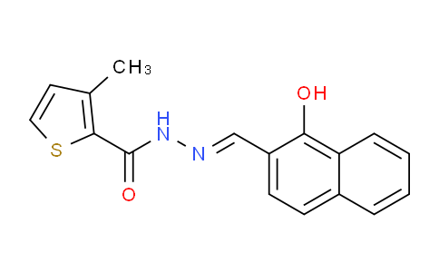 CAS No. 444930-42-1, (E)-N'-((1-hydroxynaphthalen-2-yl)methylene)-3-methylthiophene -2-carbohydrazide