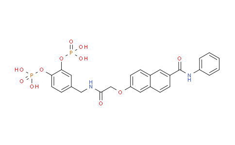 CAS No. 1688703-26-5, 4-((2-((6-(Phenylcarbamoyl) naphthalen-2-yl)oxy) acetamido)methyl)-1,2-phenylene bis(dihydrogen phosphate)