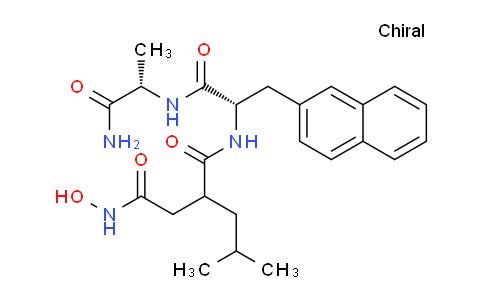 CAS No. 143457-40-3, N-[2-[2-(Hydroxyamino)-2-oxoethyl]-4-methyl-1- oxopentyl]-3-(2-naphthalenyl)-L-alanyl-L-alaninamide
