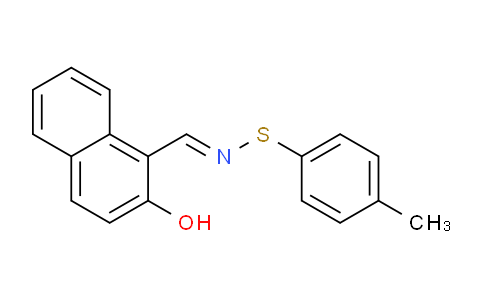 CAS No. 906439-72-3, (E)-1-(((p-Tolylthio)imino)methyl)naphthalen-2-ol