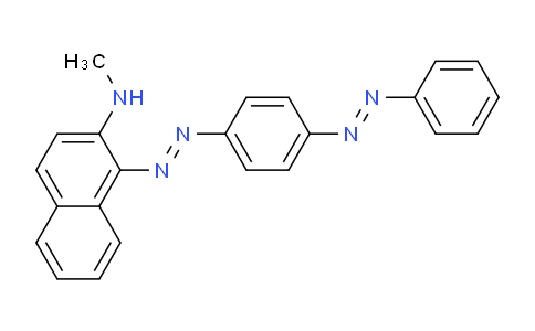 CAS No. 125455-63-2, N-Methyl-1-((4-(phenyldiazenyl)phenyl)diazenyl)naphthalen-2-amine
