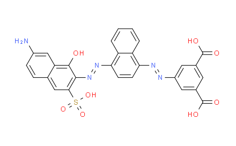 CAS No. 175466-25-8, 5-((4-((7-Amino-1-hydroxy-3-sulfonaphthalen-2-yl)diazenyl)naphthalen-1-yl)diazenyl)isophthalic acid
