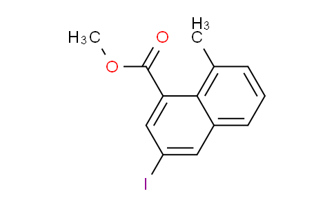 CAS No. 2387595-94-8, methyl 3-iodo-8-methyl-naphthalene-1-carboxylate