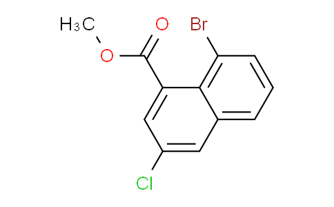 CAS No. 2387596-78-1, methyl 8-bromo-3-chloro-naphthalene-1-carboxylate