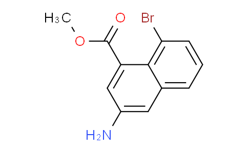 CAS No. 2387595-60-8, methyl 3-amino-8-bromo-naphthalene-1-carboxylate