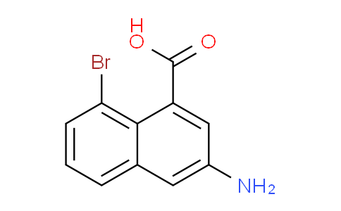 CAS No. 2387596-65-6, 3-amino-8-bromo-naphthalene-1-carboxylic acid