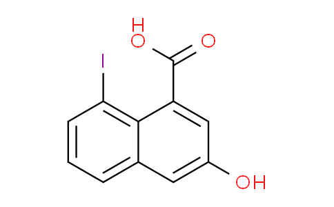 CAS No. 2387598-58-3, 3-hydroxy-8-iodo-naphthalene-1-carboxylic acid