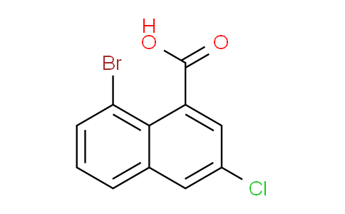 CAS No. 2387596-42-9, 8-bromo-3-chloro-naphthalene-1-carboxylic acid