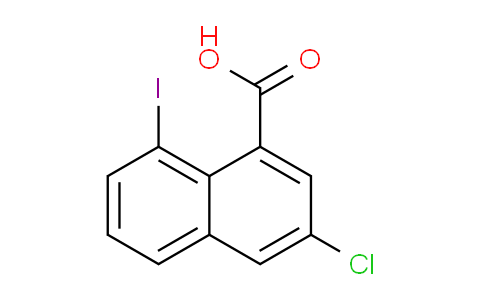 CAS No. 2387598-08-3, 3-chloro-8-iodo-naphthalene-1-carboxylic acid
