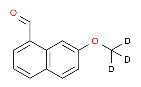 CAS No. 1346604-99-6, 7-(trideuteriomethoxy)naphthalene-1-carbaldehyde