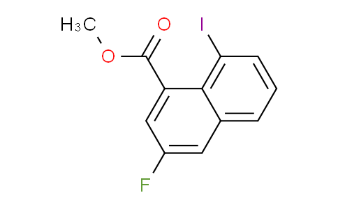 CAS No. 2387598-63-0, methyl 3-fluoro-8-iodo-naphthalene-1-carboxylate