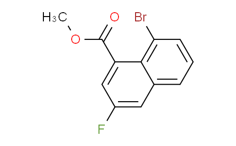 CAS No. 2387600-02-2, methyl 8-bromo-3-fluoro-naphthalene-1-carboxylate