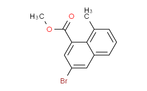 CAS No. 2387597-68-2, methyl 3-bromo-8-methyl-naphthalene-1-carboxylate