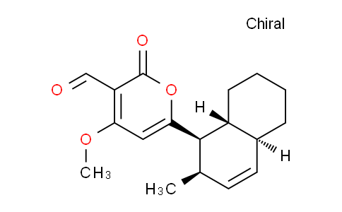CAS No. 106973-16-4, 4-Methoxy-6-((1R,2R,4aS,8aR)-2-methyl-1,2,4a,5,6,7,8,8a-octahydronaphthalen-1-yl)-2-oxo-2H-pyran-3-carbaldehyde